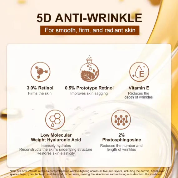 5D Anti-Wrinkle Retinol Cream