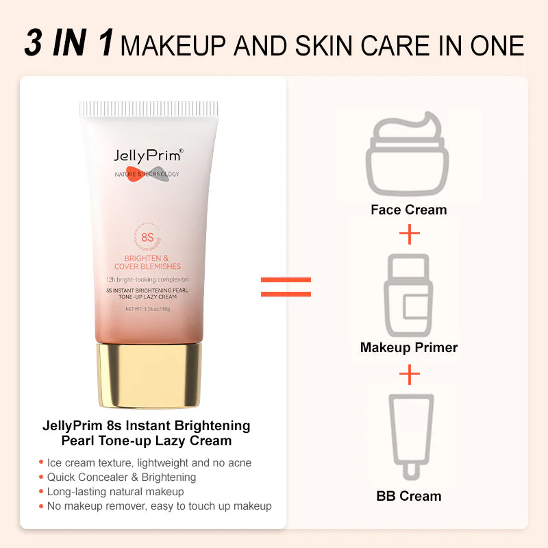 Jelly Prim 8S Instant Brightening Pearl Tone-Up Lazy Cream