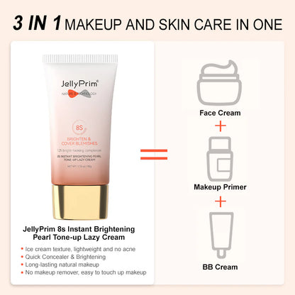 Jelly Prim 8S Instant Brightening Pearl Tone-Up Lazy Cream