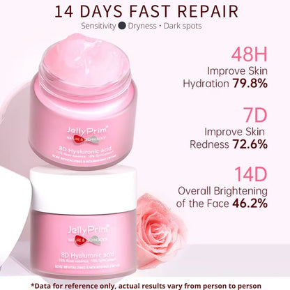 Jelly Prim 8D Hyaluronic Acid Rose Revitalizing & Nourshing Face Whitening Cream