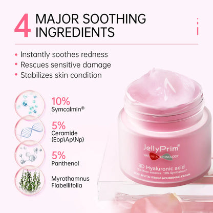 Jelly Prim 8D Hyaluronic Acid Rose Revitalizing & Nourshing Face Whitening Cream